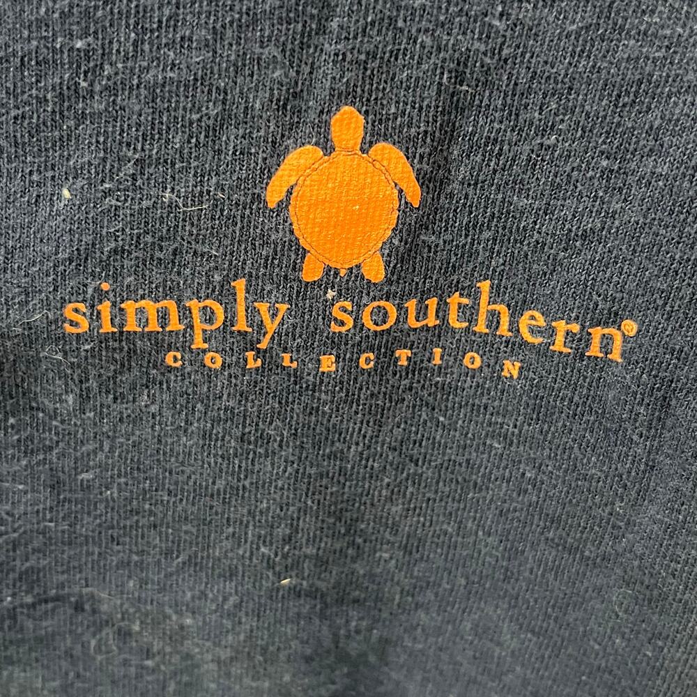 Simply Southern Be Simple, Live Better Turtle Navy Graphic T-shirt ~ Women's LG - Picture 4 of 4